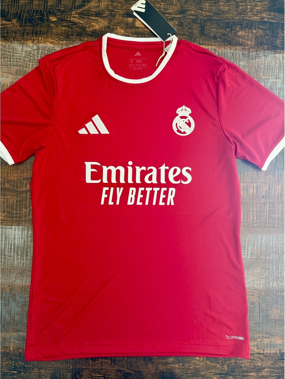 Valverde #8 Adidas Real Madrid Red Jersey Medium